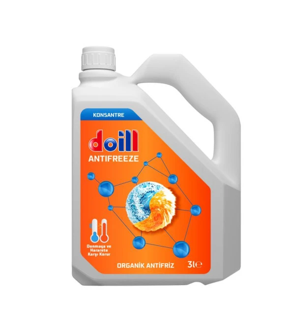 Doill Konsantre - Saf 3 Litre Kırmızı Organik Antifriz - G12 (Üretim Yılı: 2025)