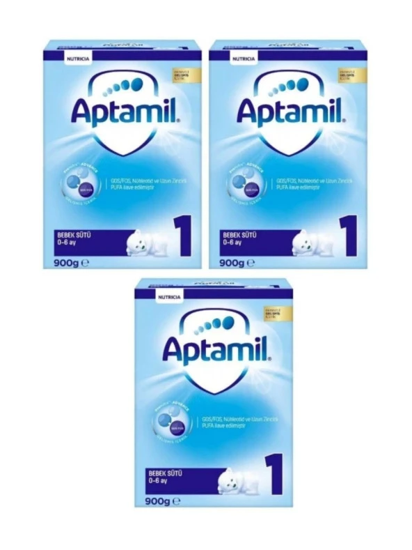 Aptamil Pronutra 1 Bebek Sütü 900 Gr x 3 Adet