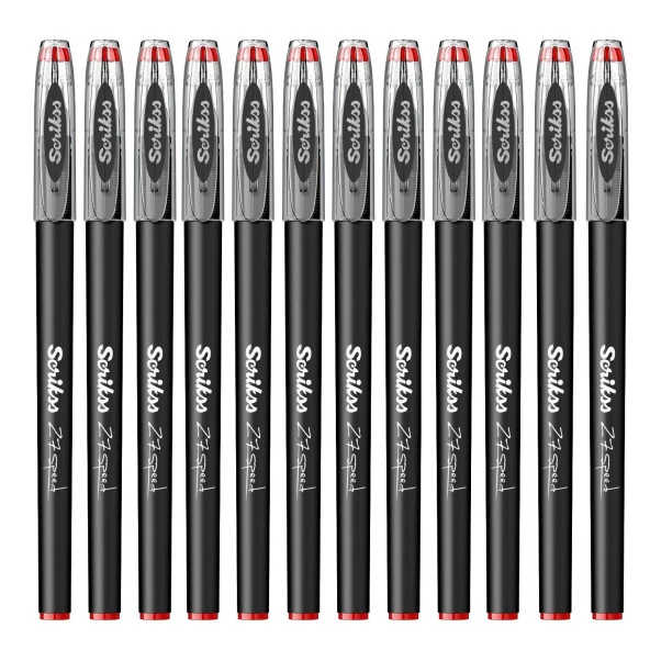 Scrikss Speed Gel Tükenmez Kalem 0.7 Kırmızı 12 Li - 2