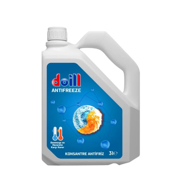 Doill Konsantre - Saf 3 Litre Mavi Antifriz - G11 (Üretim Yılı:2025)