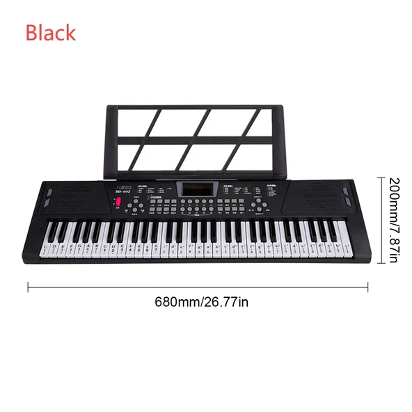 DailyTech 61 Tuşlu USB Dijital Klavye Piyano Profesyonel Büyük Çocuk Müzikal Elektronik Piyano Taşınabilir Çocuk Oyuncak - Resim 5