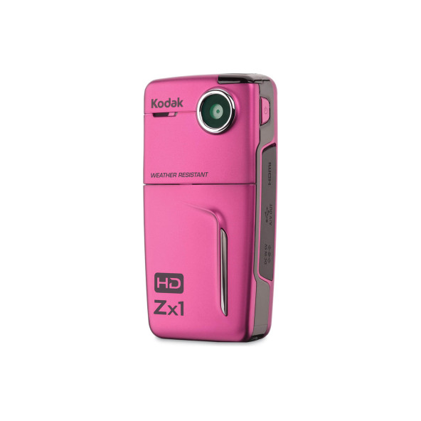 Kodak ZX1 HD CMOS Sensörlü Dijital  720P Dijital Pocket Su Geçirmez Video Kamera PEMBE
