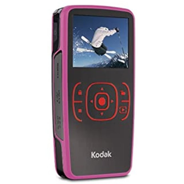 Kodak ZX1 HD CMOS Sensörlü Dijital  720P Dijital Pocket Su Geçirmez Video Kamera PEMBE - 3