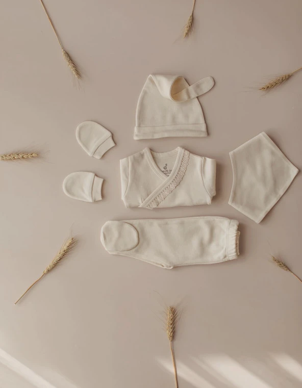 Mody Mode Kız 5 li Yenidoğan Hastane Çıkış Seti - 2