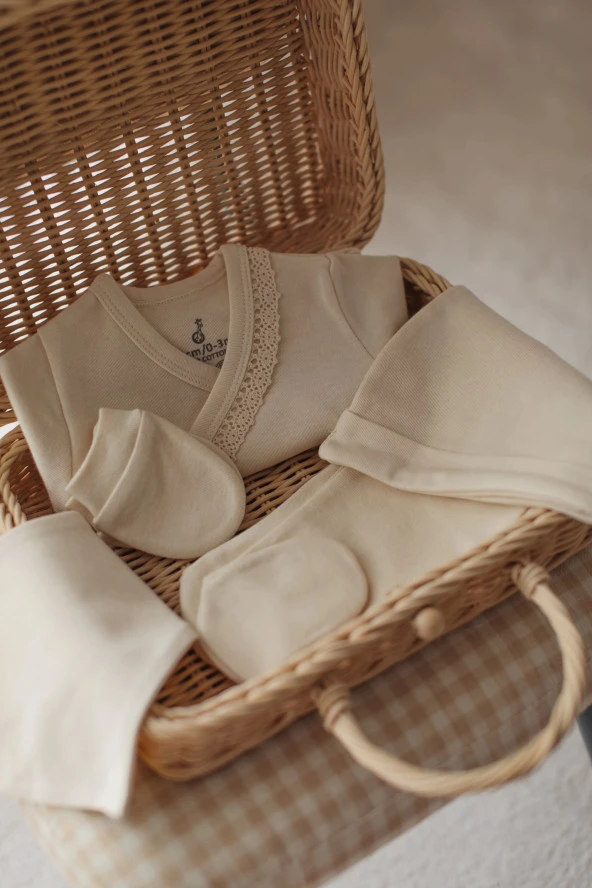 Mody Mode Kız 5 li Yenidoğan Hastane Çıkış Seti - 4