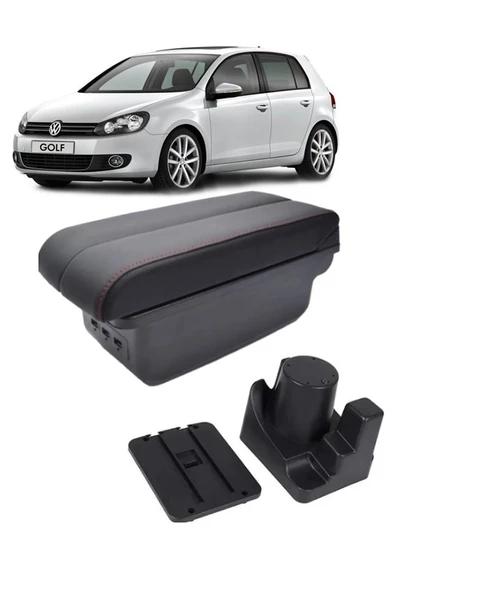 Volkswagen Jetta Delmesiz Vidasız Kol Dayama Kolçak Siyah Dikişli