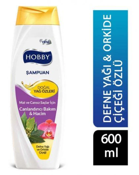 Hobby Şampuan Defne & Orkide Özlü 600 ml