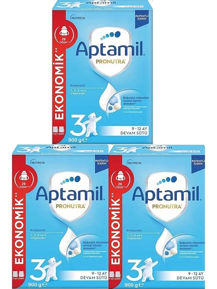 Aptamil Pronutra 3 Bebek Maması 900 Gr X 3 Adet -KOFRE