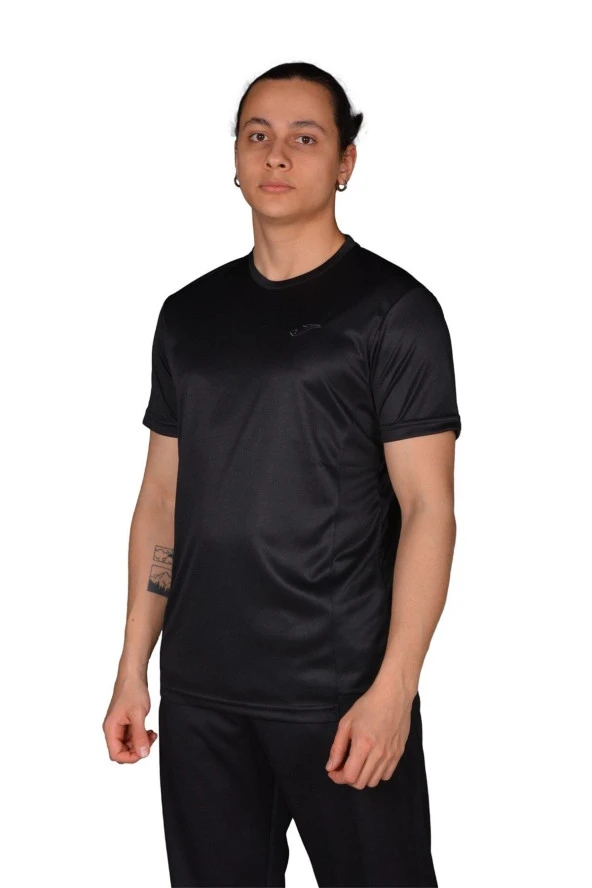 Joma Poly. Hawk - Erkek Siyah Spor T-shirt- 4231100