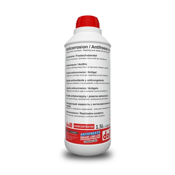 Doill Konsantre - Saf 1.5 Litre Kırmızı Organik Antifriz - G12 (Üretim Yılı: 2025)