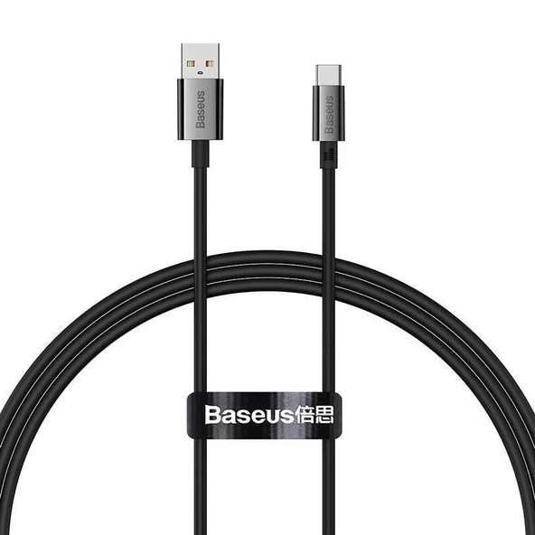 Baseus Smart Şarj 1Mt  100W USB To Type-C Şarj Kablosu Veri Aktarım Huawei Samsung Macbook Şarj Kablo