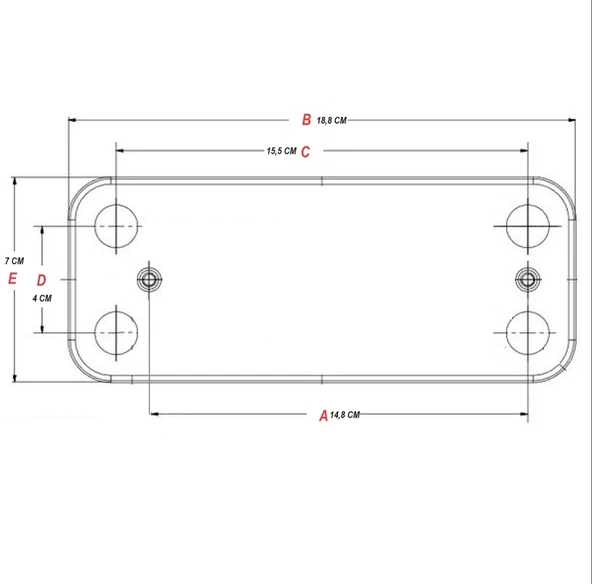 PLAKA EŞANJÖR ECA ESKİ SERENA 12 PLATE 148 mm - Resim 2