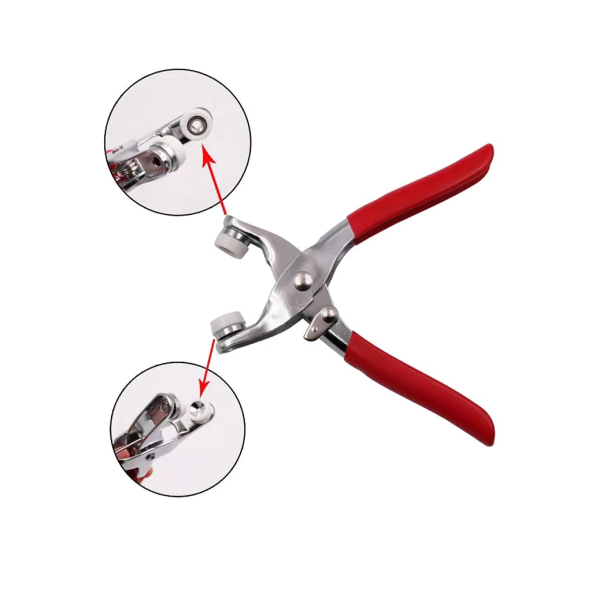Metal Çıt Çıt Çakma Makinesi (El Tipi) + Metal Çıt Çıt Seti 100 Adet - 2