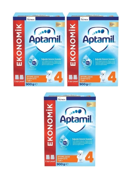 Aptamil 4 Numaralı Bebek Maması 900 gr X 3 Adet -KOFRE