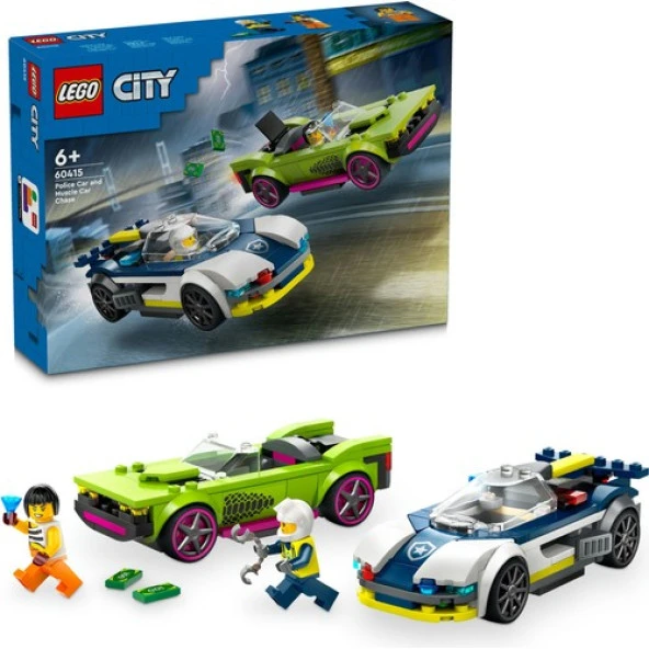 LEGO City 60415 Polis Arabası ve Spor Araba Takibi (213 Parça)