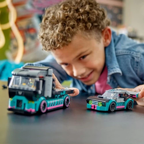 LEGO City 60406 Yarış Arabası ve Araba Taşıyıcı Kamyon (328 Parça) - 8
