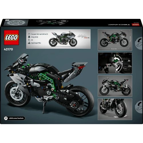 LEGO Technic 42170 Kawasaki Ninja H2R Motosiklet (643 Parça) - Resim 6