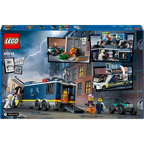 LEGO City 60418 Polis Mobil Suç Laboratuvarı Kamyonu (674 Parça) - 7
