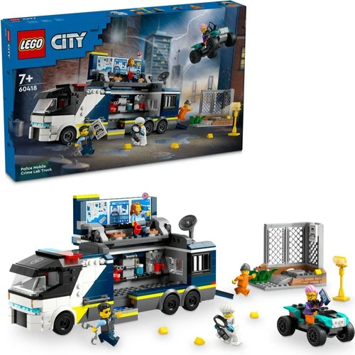 LEGO City 60418 Polis Mobil Suç Laboratuvarı Kamyonu (674 Parça)