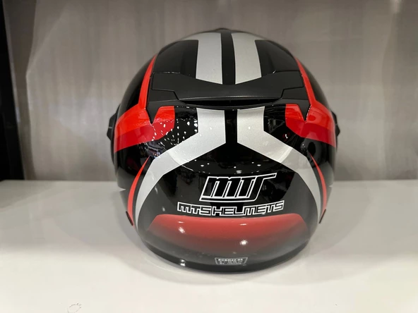 KASK MTS 625 WASP ÇENESİZ GÜNEŞ GÖZLÜKLÜ KIRMIZI/SİYAH - 3