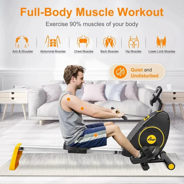Avessa Jl-Rmf7 Monitörlü Fitness Manyetik Kürek Makinesi - 2