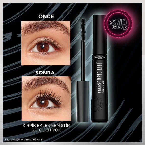 L'oréal Paris Telescopic Lift Extra Black Maskara - 4