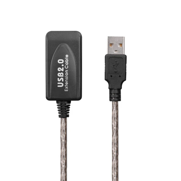 Powermaster Şeffaf USB 10 Metre Uzatma Kablosu - 2