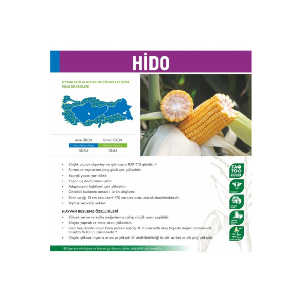 May Hido Silajlık Mısır Tohumu 50000 Adet Tohum - 2