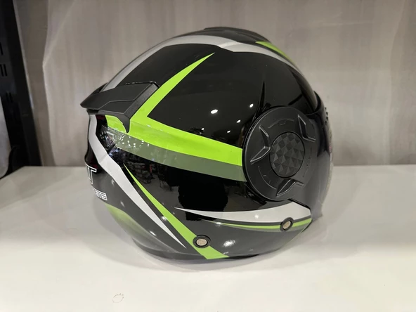 KASK MTS 625 WASP ÇENESİZ GÜNEŞ GÖZLÜKLÜ YEŞİL/SİYAH - 4