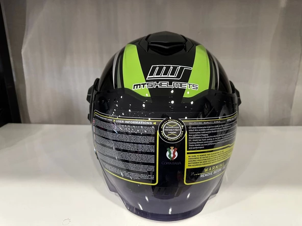 KASK MTS 625 WASP ÇENESİZ GÜNEŞ GÖZLÜKLÜ YEŞİL/SİYAH - 5