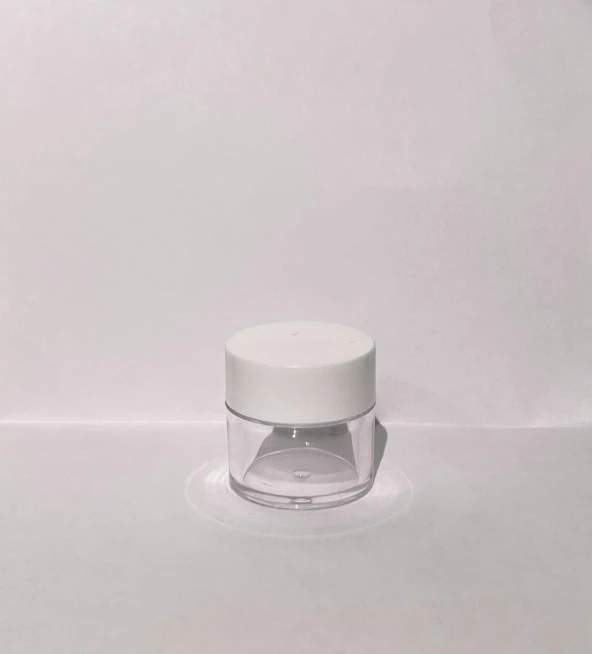 30ml Şeffaf Akrilik Krem Kutusu, Beyaz Kapak, Kozmetik Kutu, Plastik Kutu, 25 Adet