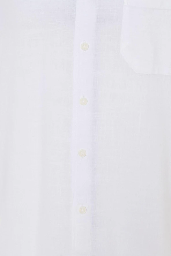 Kısa Kol Regular Kalıp Düz Gömlek - Resim 2