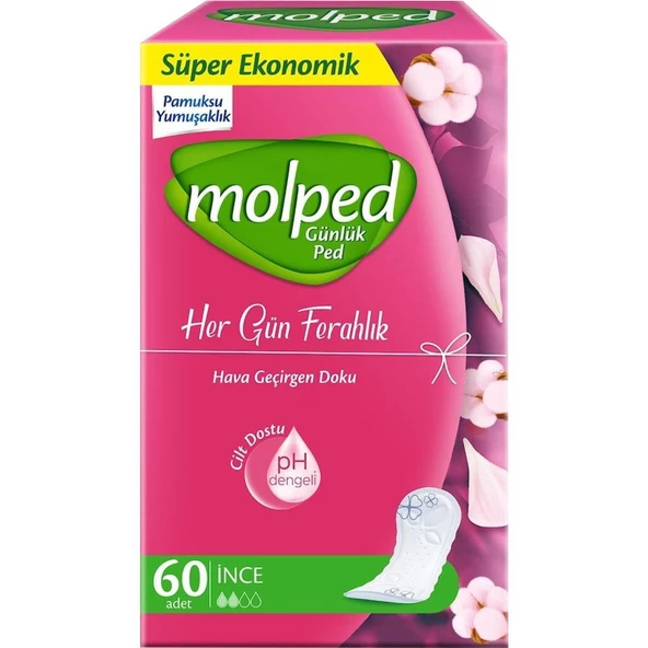 Molped Günlük Ped 60 Adet İnce