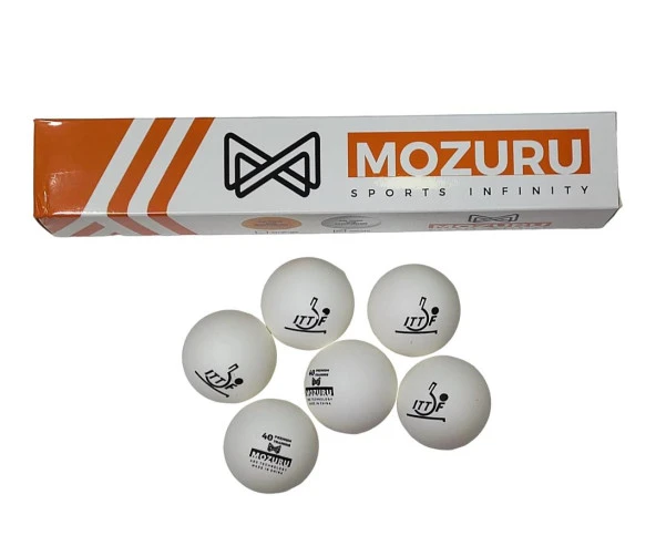 Avessa Mozuru Mzr006-Wht ITTF Onaylı Beyaz Pinpon Topu 6lı