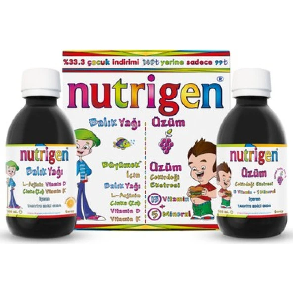 Nutrigen Balık Yağı Şurup Ikili Avantaj Paket