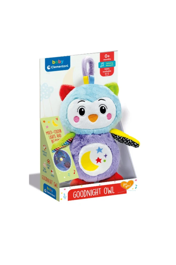 Baby Clementoni - Işıklı Peluş Baykuş