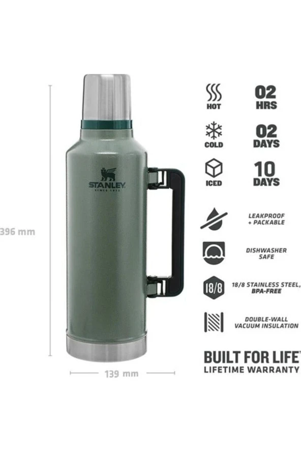 Stanley Klasik Vakumlu Çelik Termos 2.3 Lt - 3