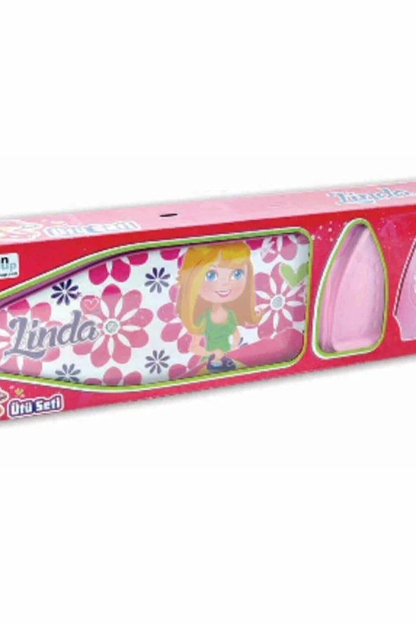 Çocuk Pembe Linda Ütü Seti - 3