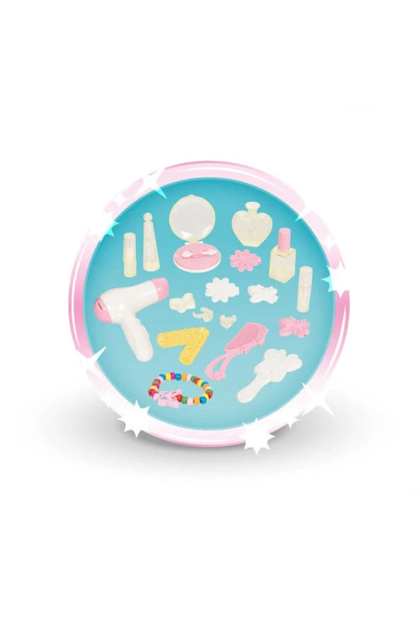 Müzikli Sihirli Kelebek Makyaj Masası Mor 06048 - 3