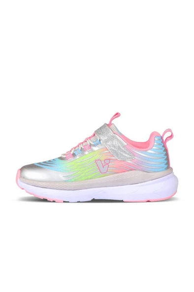 Vicco Maggie 346.P24Y.111 Kız Çocuk Işıklı Spor Ayakkabı Gümüş 24-29 - 2