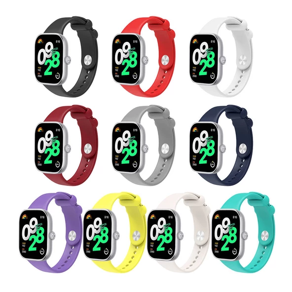 Xiaomi Mi Band 8 Pro / Band 9 Pro Kordon Spor Silikon Kordon Mix 109