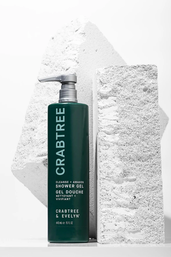 Crabtree & Evelyn Cleanse + Awaken Shower Gel 443 ml 15 fl oz -Temizleyici