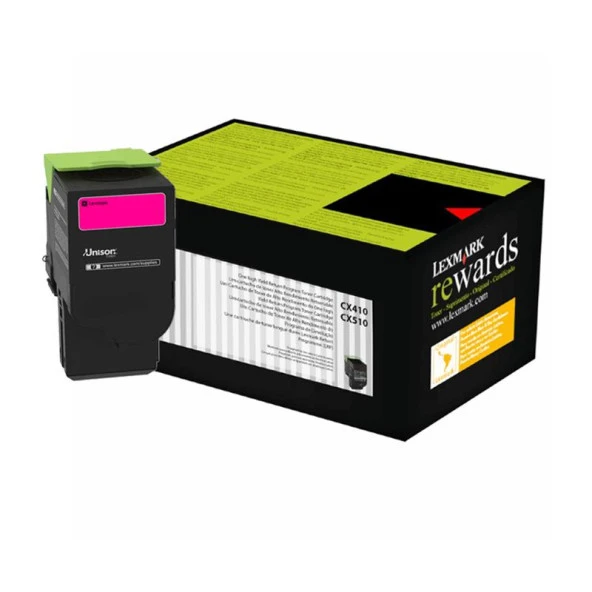 Lexmark 80C8HM0 Toner Orj. - CX410, CX510 Magenta (3K) ürün görseli