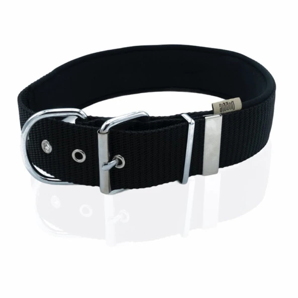 Doggie Konfor Dokuma Köpek Boyun Tasması Siyah 5x55-65 Cm Medium