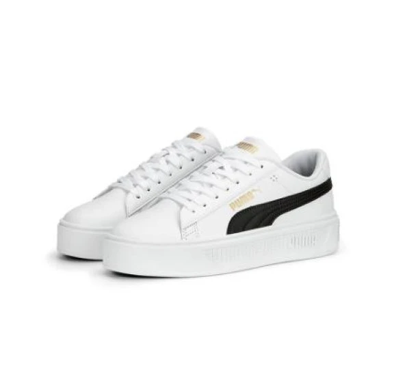 Puma Smash Platform v3 Beyaz Erkek Spor Ayakkabı I-85 39075804 - 2