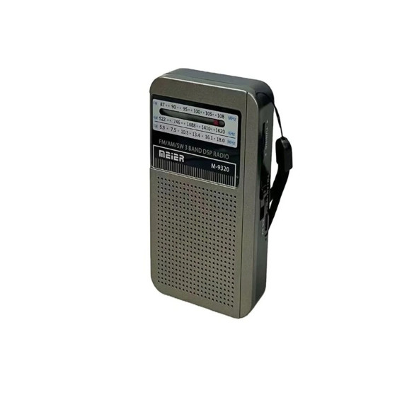 M-9320 Şarjlı FM AM SW 3 Bandlı Cep Radyosu - Deprem Çantasına Uygun
