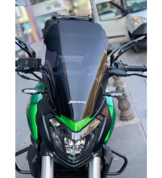 Bajaj Dominar 250 -400 Füme Ön Cam Siperlik ,Biadil Marka Tur Camı 42 Cm (2017-2024) _Supermoto - 4