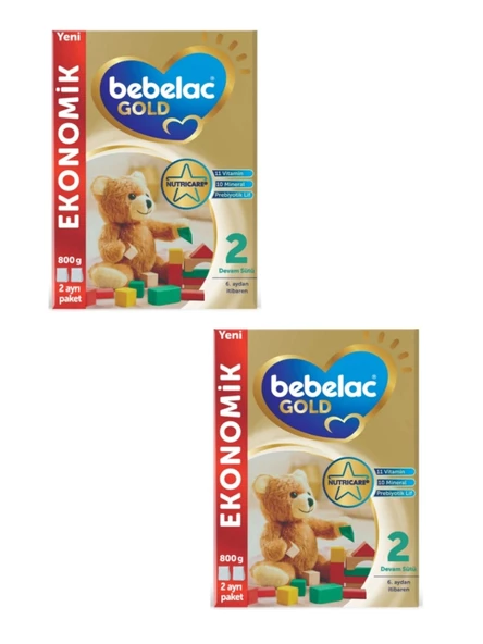 Bebelac Gold 2 Devam Sütü 6 - 12 Ay 800 G X 2 Adet Avantaj Paketi-KOFRE