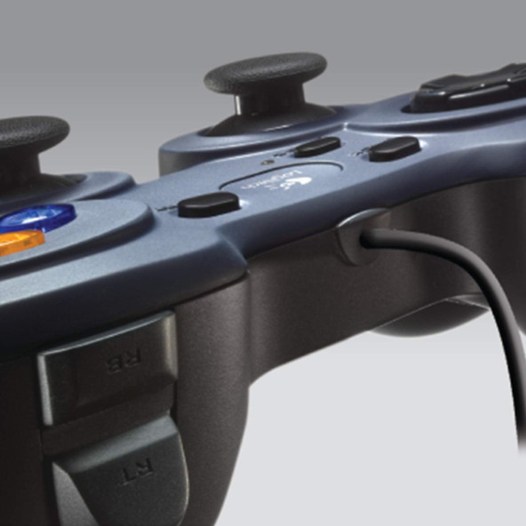 Logitech F310 Kablolu Gamepad, Özel 4 Tuşlu Hassas D-Pad, 1,8 m Kablo Uzunluğu, Lacivert 'OUTLET'