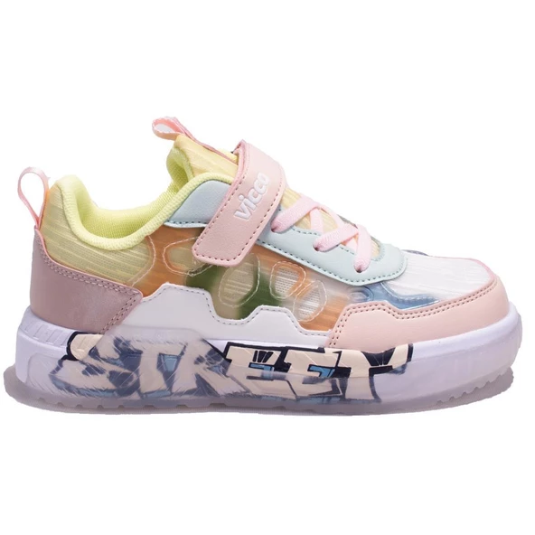 Vicco Bita 346F24Y128 Pudra Ortopedik Kız Çocuk Spor Ayakkabı - Resim 2